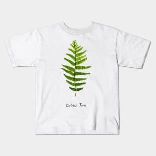 Ostrich fern watercolor Kids T-Shirt